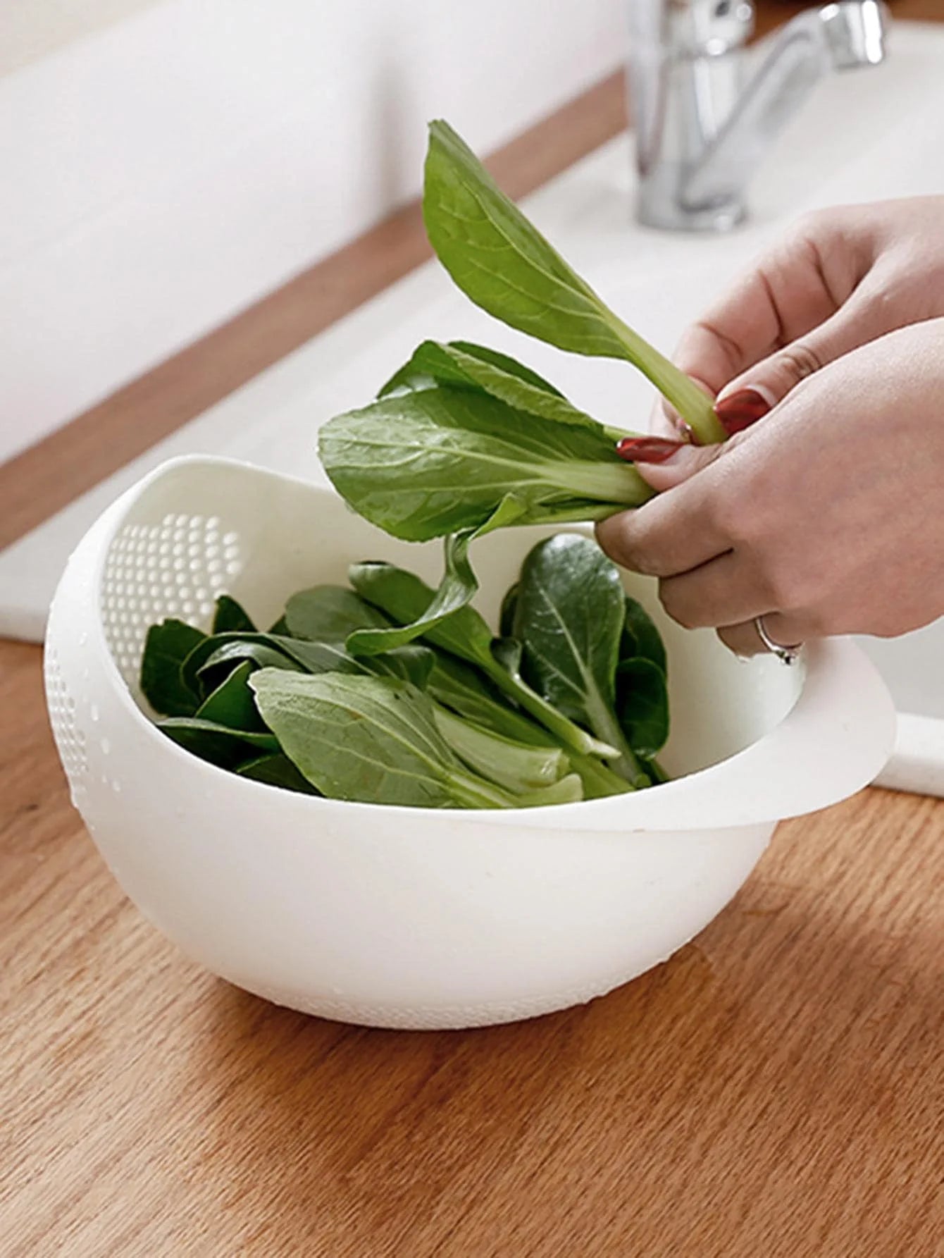 Colander Drain Basket with Handle